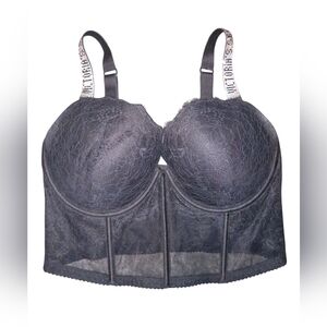 Victoria Secret Very Sexy Black Push-up Corset Top